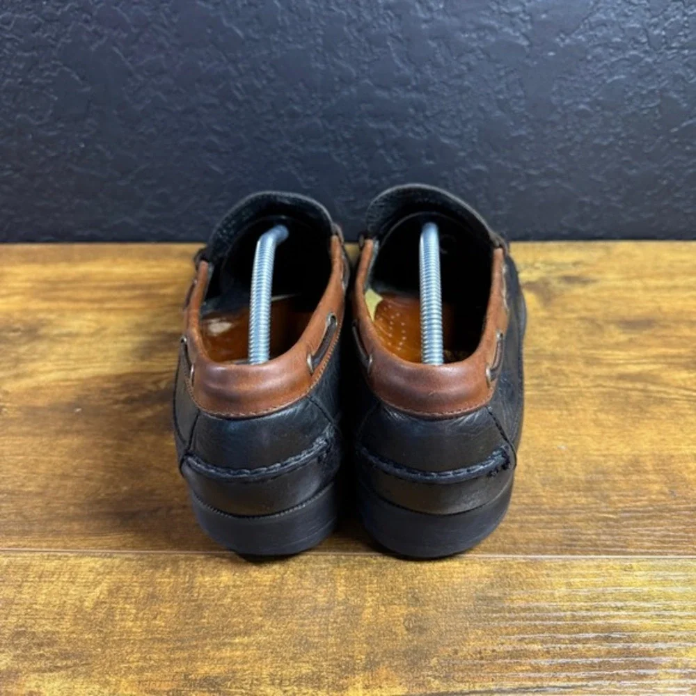 Sperry Top-Sider‎ Wetlands MX05 Black Brown Leather Penny Loafer Mens 11M